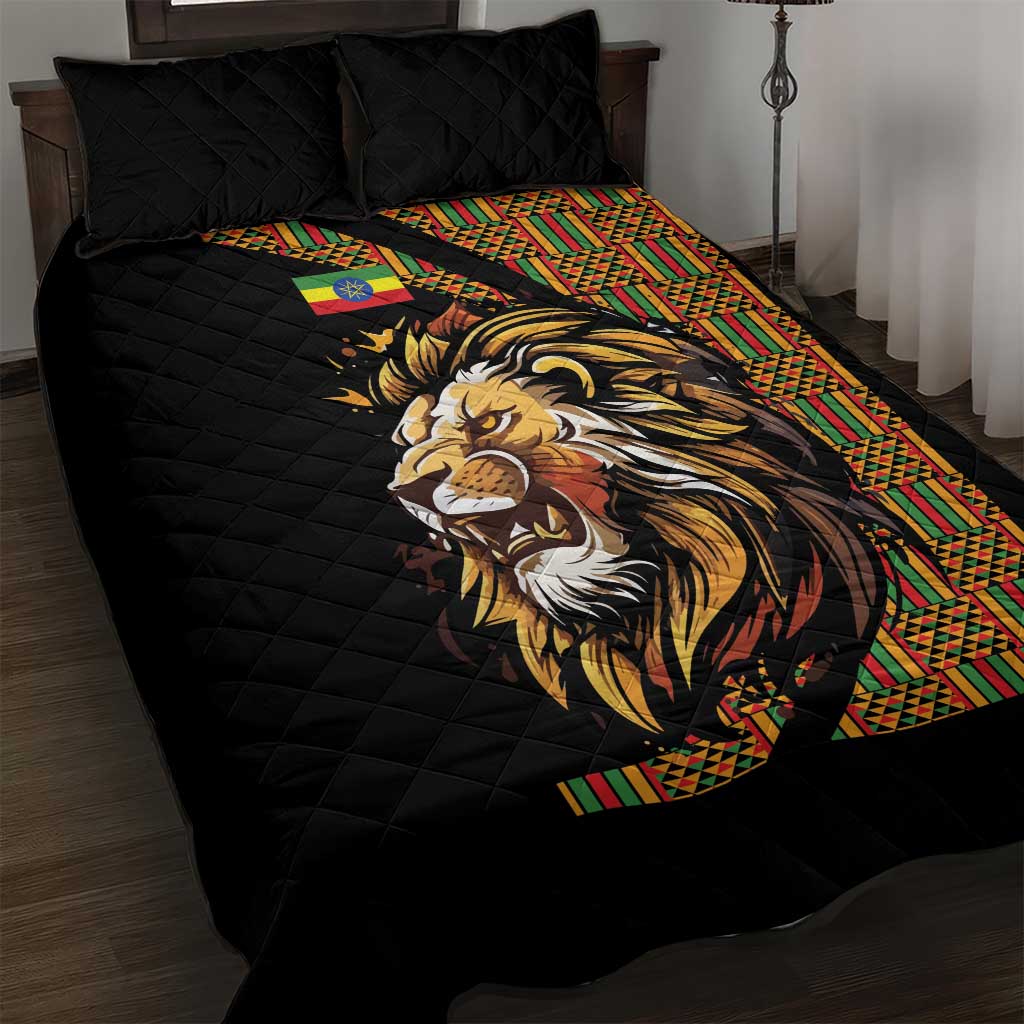 Ethiopia Quilt Bed Set Ethiopian Lion Style Pattern