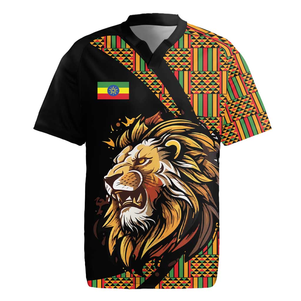 Ethiopia Rugby Jersey Ethiopian Lion Style Pattern