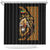 Ethiopia Shower Curtain Ethiopian Lion Style Pattern