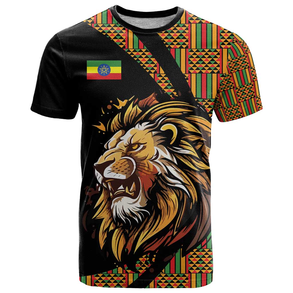 Ethiopia T Shirt Ethiopian Lion Style Pattern