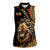 Ethiopia Women Sleeveless Polo Shirt Ethiopian Lion Style Pattern