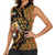 Ethiopia Women Sleeveless Polo Shirt Ethiopian Lion Style Pattern