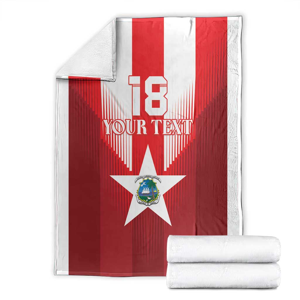 Custom Liberia Football Blanket Lone Stars Go Champion