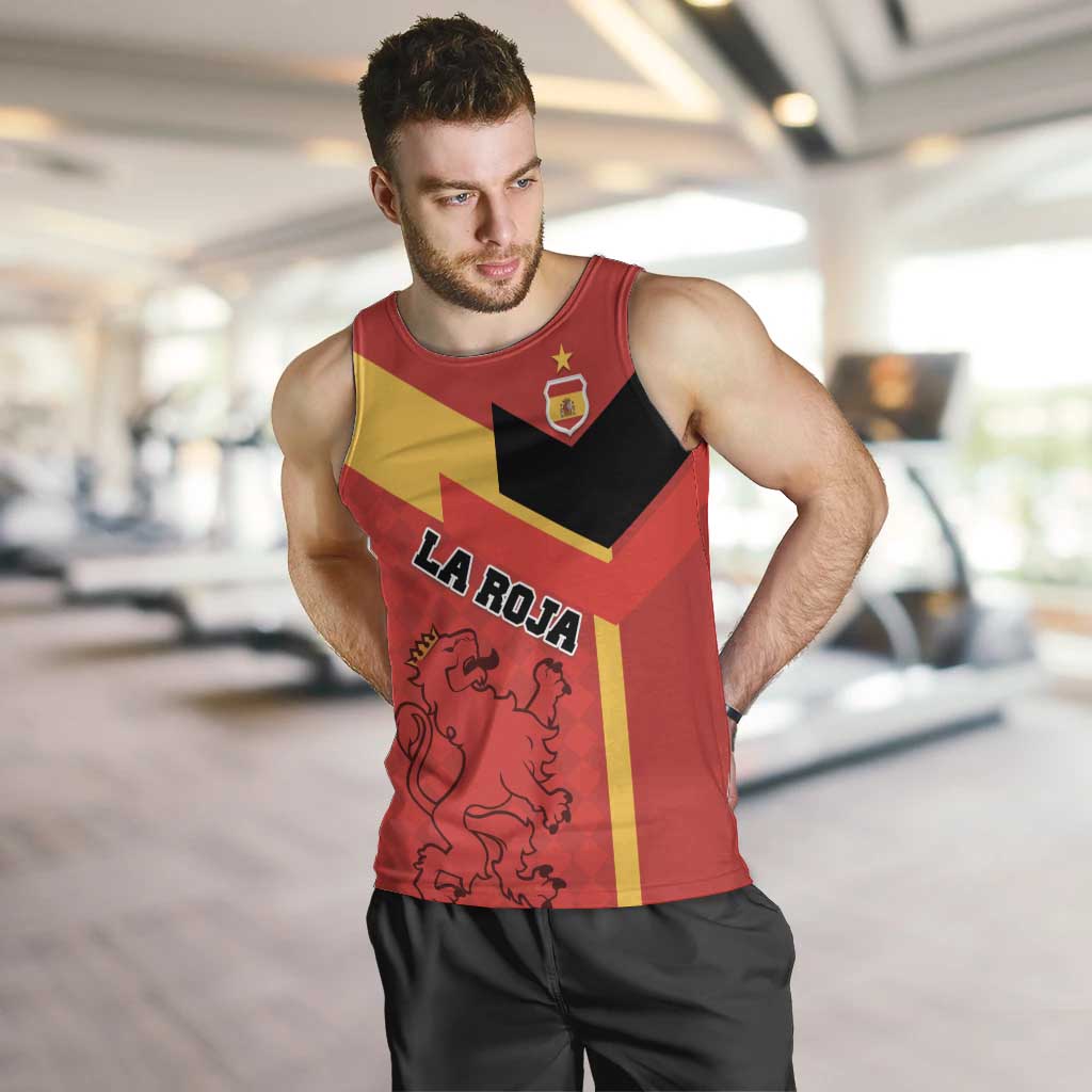 Custom Spain Football Men Tank Top La Roja Go Champion - Wonder Print Shop