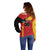 Custom Spain Football Off Shoulder Sweater La Roja Go Champion - Wonder Print Shop