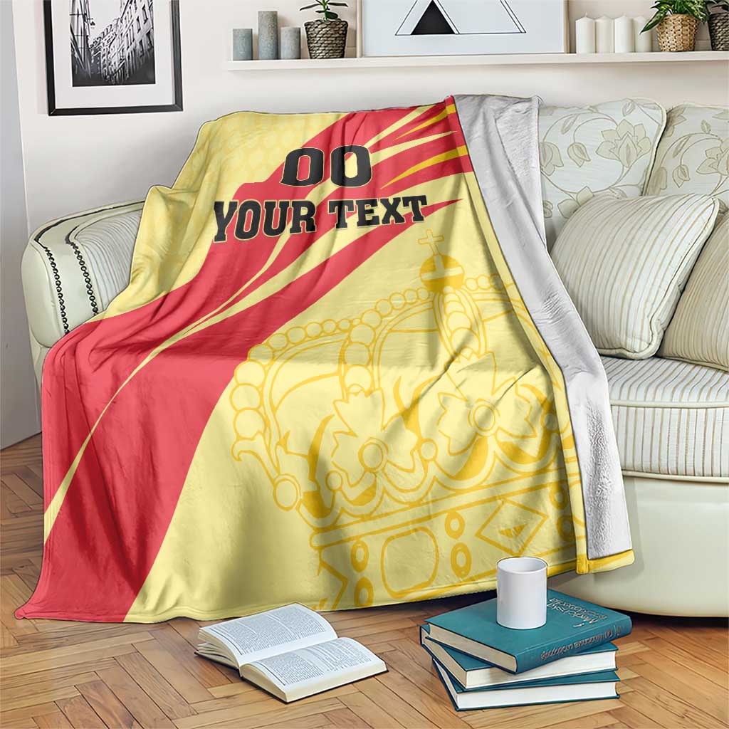 Custom Spain Football Blanket Sport Style