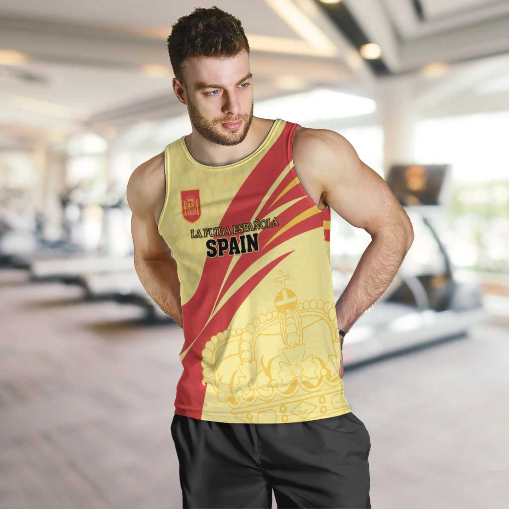 Custom Spain Football Men Tank Top Sport Style - Wonder Print Shop