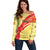 Custom Spain Football Off Shoulder Sweater Sport Style - Wonder Print Shop