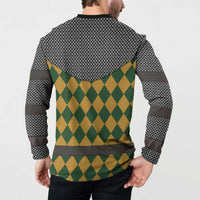 Knights Germany Costumes Button Sweatshirt - Wonder Print Shop