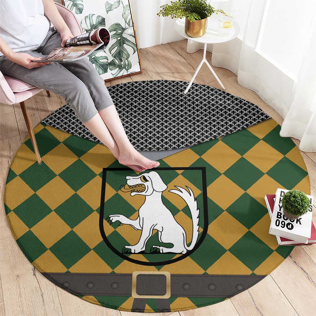 Knights Germany Costumes Round Carpet - Wonder Print Shop