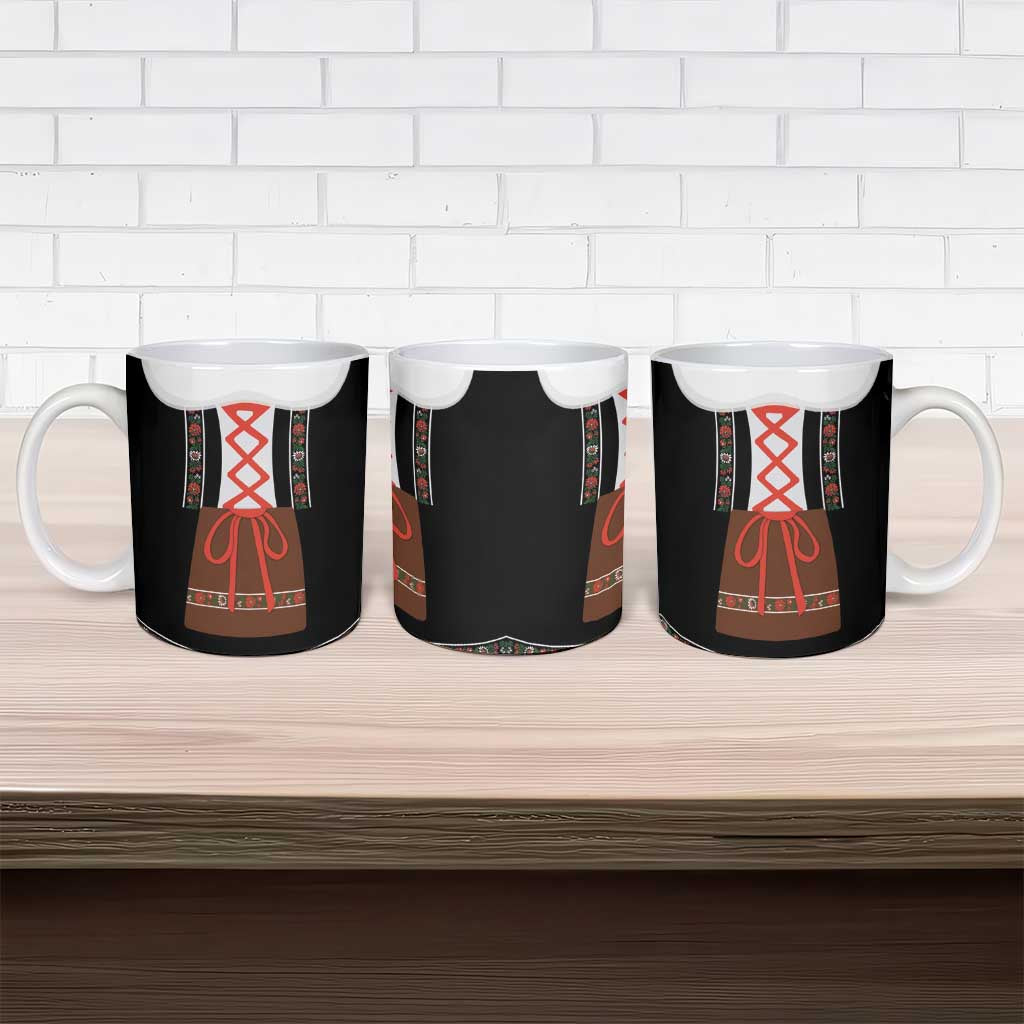 Oktoberfest Dirndl Costume Ceramic Mug German Beer Festival - Wonder Print Shop