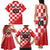 Custom Croatia Checkerboard Family Matching Tank Maxi Dress and Hawaiian Shirt With Coat Of Arms - Wonder Print Shop