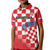 Custom Croatia Checkerboard Kid Polo Shirt With Coat Of Arms - Wonder Print Shop