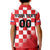 Custom Croatia Checkerboard Kid Polo Shirt With Coat Of Arms - Wonder Print Shop