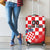 Custom Croatia Checkerboard Luggage Cover With Coat Of Arms - Wonder Print Shop