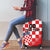 Custom Croatia Checkerboard Luggage Cover With Coat Of Arms - Wonder Print Shop