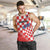 Custom Croatia Checkerboard Men Tank Top With Coat Of Arms - Wonder Print Shop