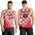 Custom Croatia Checkerboard Men Tank Top With Coat Of Arms - Wonder Print Shop