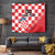 Custom Croatia Checkerboard Tapestry With Coat Of Arms