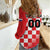 Custom Croatia Checkerboard Women Casual Shirt With Coat Of Arms - Wonder Print Shop