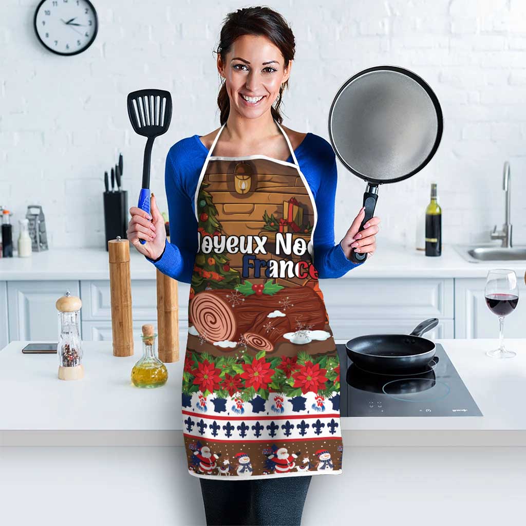France Christmas Apron Buche De Noel - Wonder Print Shop