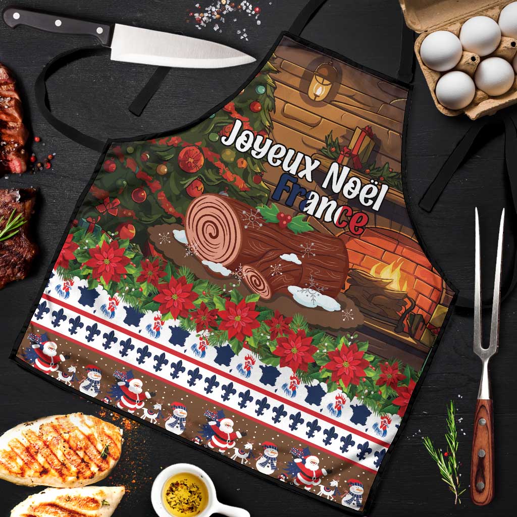 France Christmas Apron Buche De Noel - Wonder Print Shop