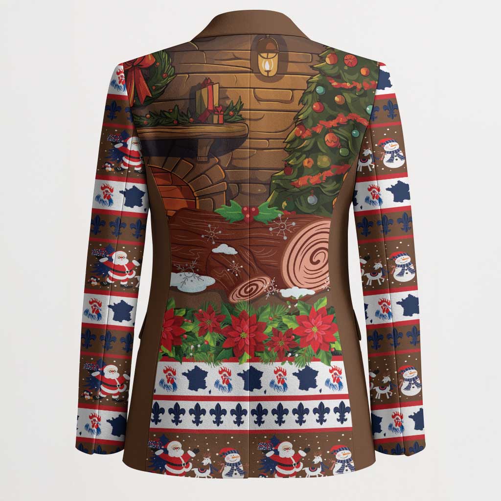 France Christmas Blazer Buche De Noel - Wonder Print Shop