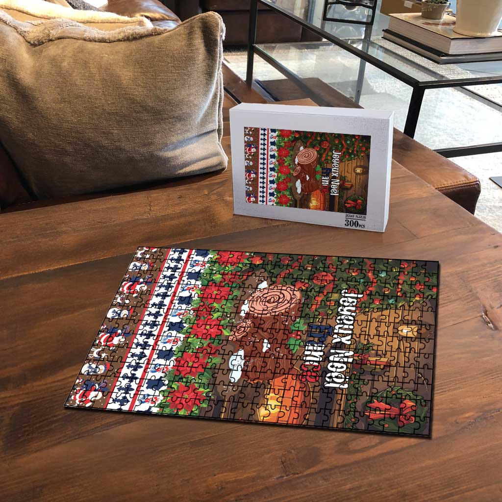 France Christmas Puzzle Buche De Noel - Wonder Print Shop