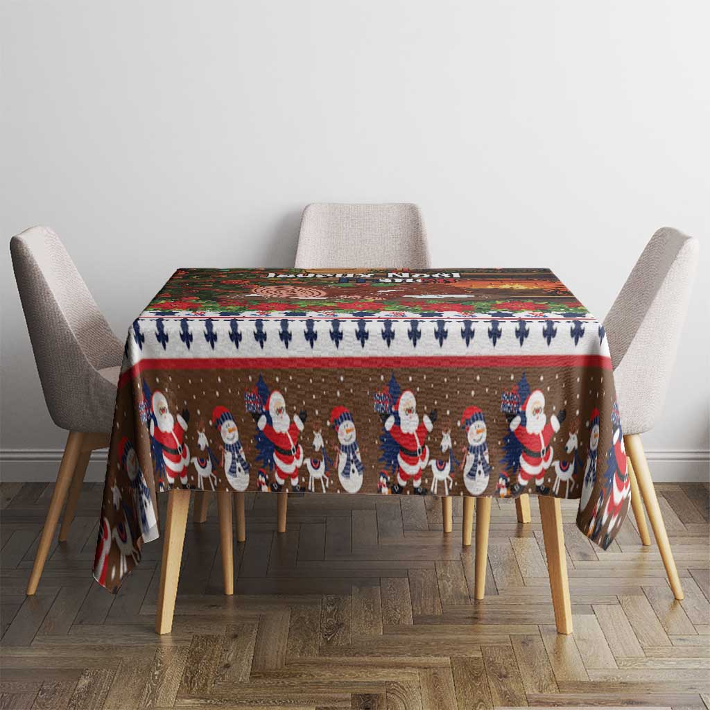France Christmas Tablecloth Buche De Noel - Wonder Print Shop