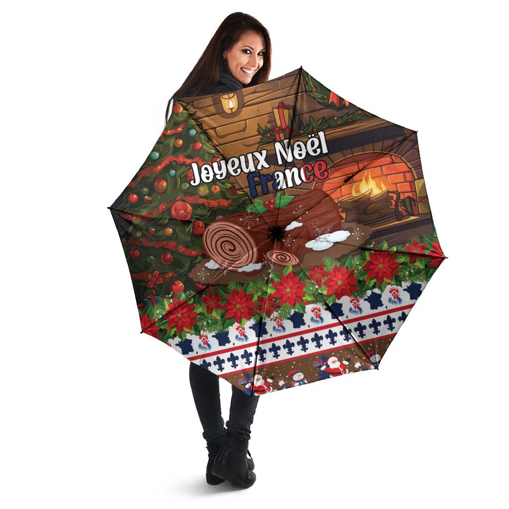 France Christmas Umbrella Buche De Noel - Wonder Print Shop