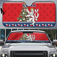 Czech Republic Christmas Personalized Auto Sun Shade Vesele Vanoce - Wonder Print Shop