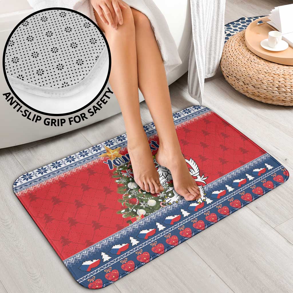 Czech Republic Christmas Personalized Bathroom Set Vesele Vanoce - Wonder Print Shop