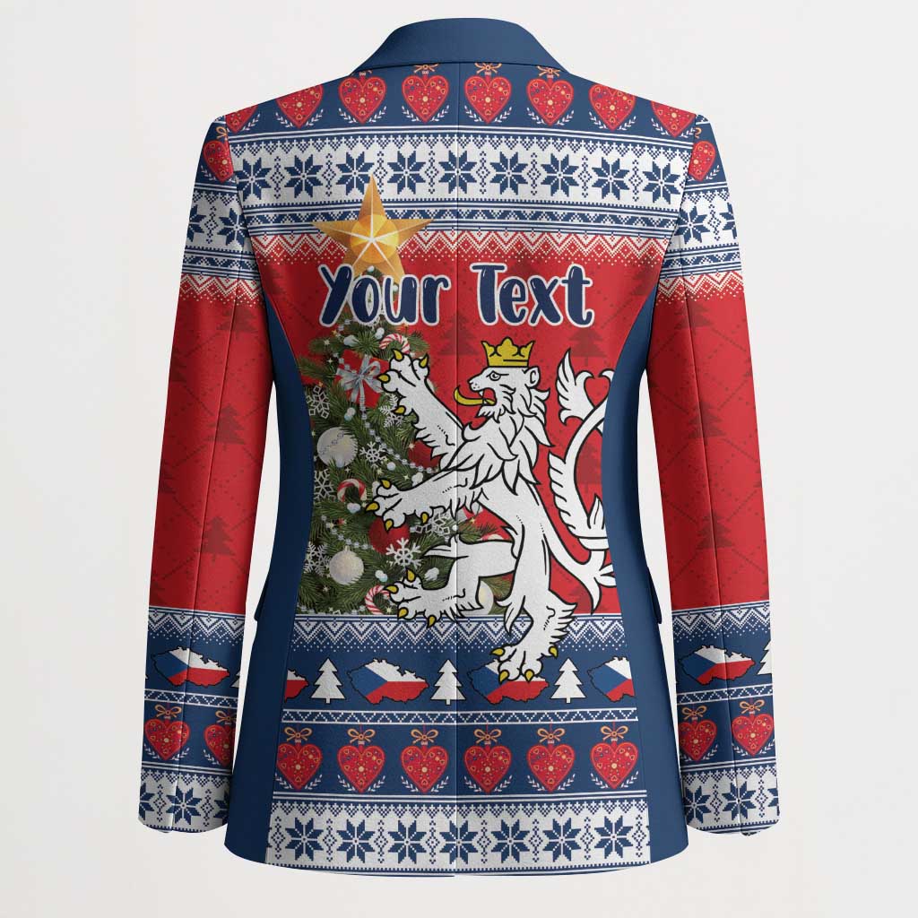 Czech Republic Christmas Personalized Blazer Vesele Vanoce - Wonder Print Shop