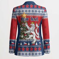 Czech Republic Christmas Personalized Blazer Vesele Vanoce - Wonder Print Shop