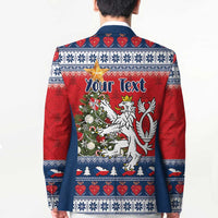 Czech Republic Christmas Personalized Blazer Vesele Vanoce - Wonder Print Shop