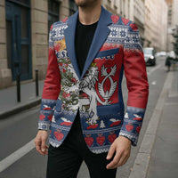Czech Republic Christmas Personalized Blazer Vesele Vanoce - Wonder Print Shop