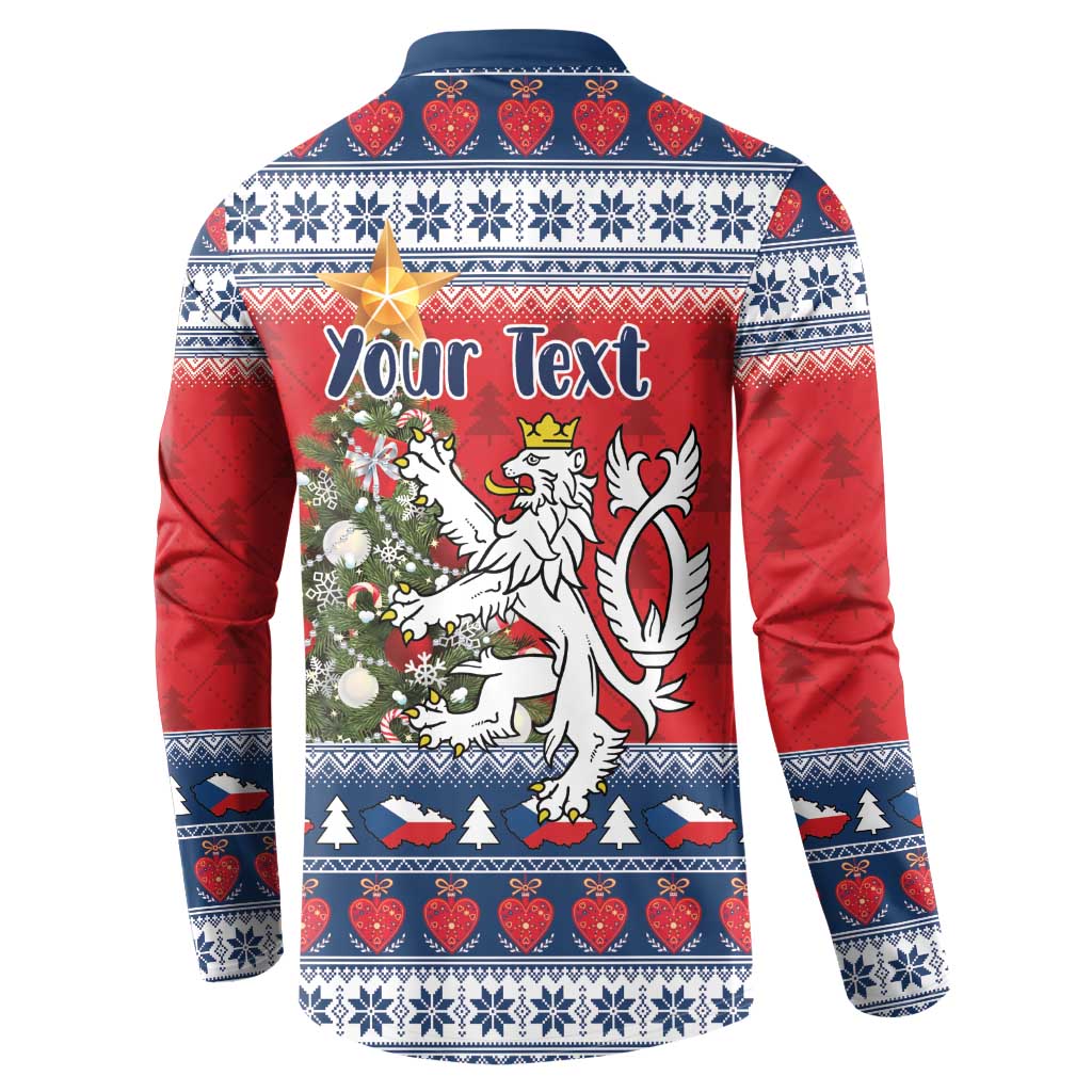 Czech Republic Christmas Personalized Button Sweatshirt Vesele Vanoce - Wonder Print Shop