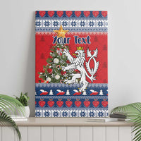 Czech Republic Christmas Personalized Canvas Wall Art Vesele Vanoce - Wonder Print Shop