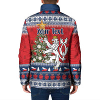 Czech Republic Christmas Personalized Padded Jacket Vesele Vanoce - Wonder Print Shop