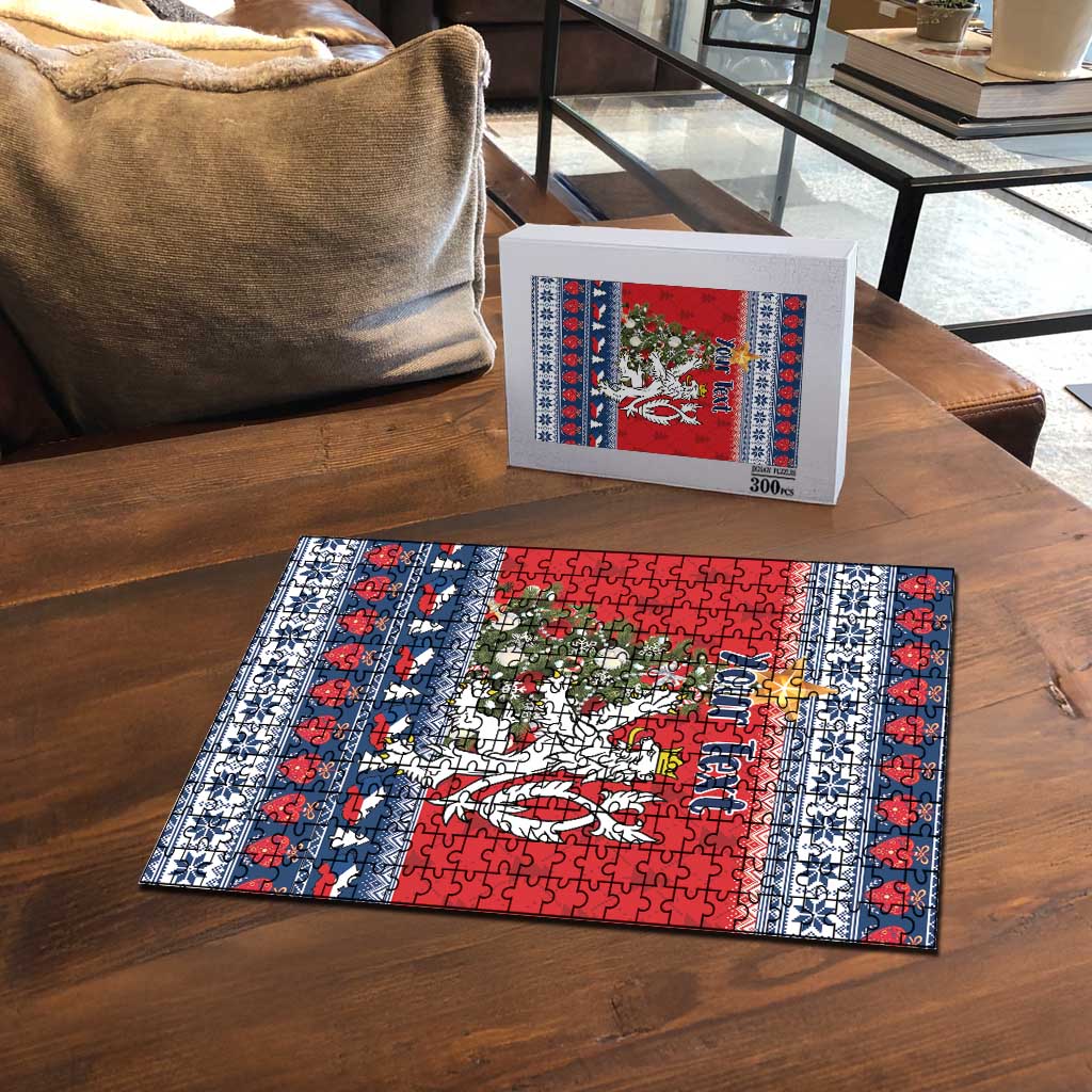 Czech Republic Christmas Personalized Puzzle Vesele Vanoce - Wonder Print Shop
