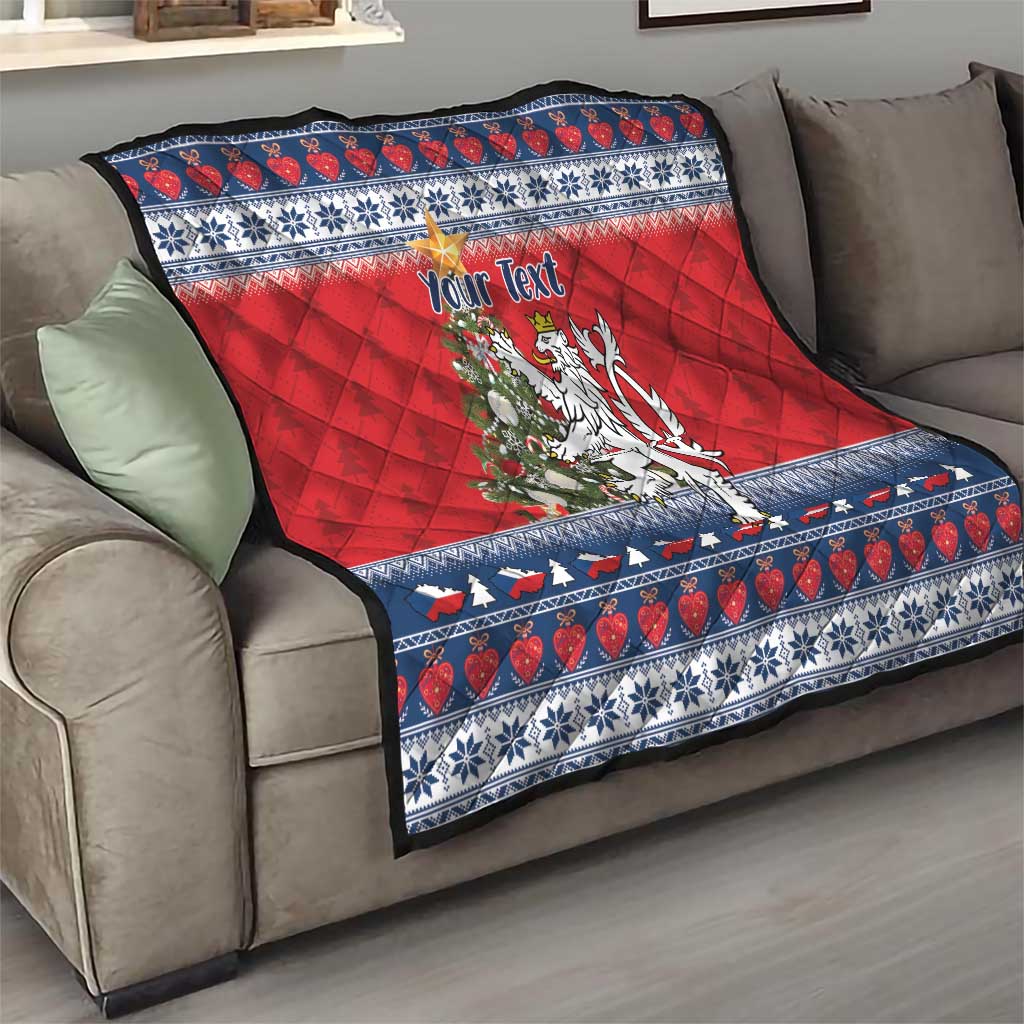 Czech Republic Christmas Personalized Quilt Vesele Vanoce - Wonder Print Shop
