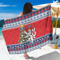 Czech Republic Christmas Personalized Sarong Vesele Vanoce - Wonder Print Shop