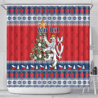 Czech Republic Christmas Personalized Shower Curtain Vesele Vanoce - Wonder Print Shop