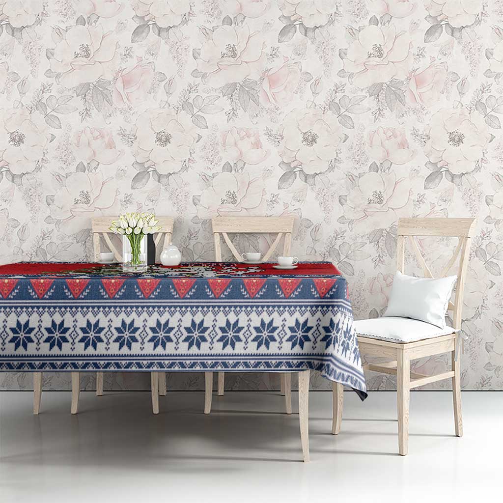 Czech Republic Christmas Personalized Tablecloth Vesele Vanoce - Wonder Print Shop