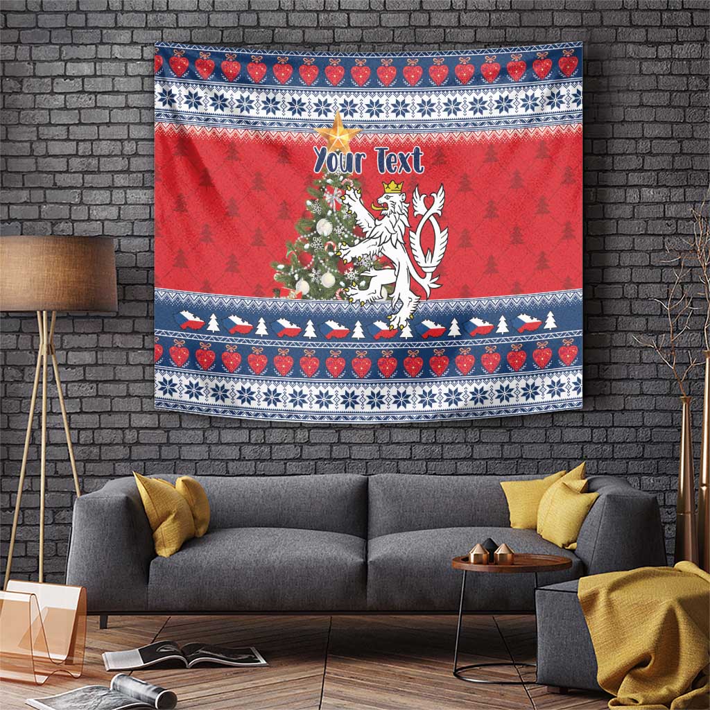 Czech Republic Christmas Personalized Tapestry Vesele Vanoce - Wonder Print Shop