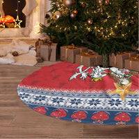 Czech Republic Christmas Personalized Tree Skirt Vesele Vanoce - Wonder Print Shop