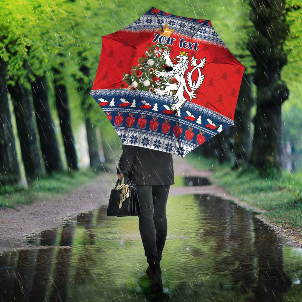 Czech Republic Christmas Personalized Umbrella Vesele Vanoce - Wonder Print Shop