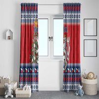 Czech Republic Christmas Personalized Window Curtain Vesele Vanoce - Wonder Print Shop