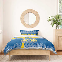 Sweden Christmas Personalized Bedding Set Dala Horse God Jul - Wonder Print Shop