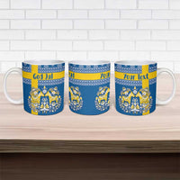 Sweden Christmas Personalized Ceramic Mug Dala Horse God Jul - Wonder Print Shop